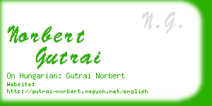 norbert gutrai business card